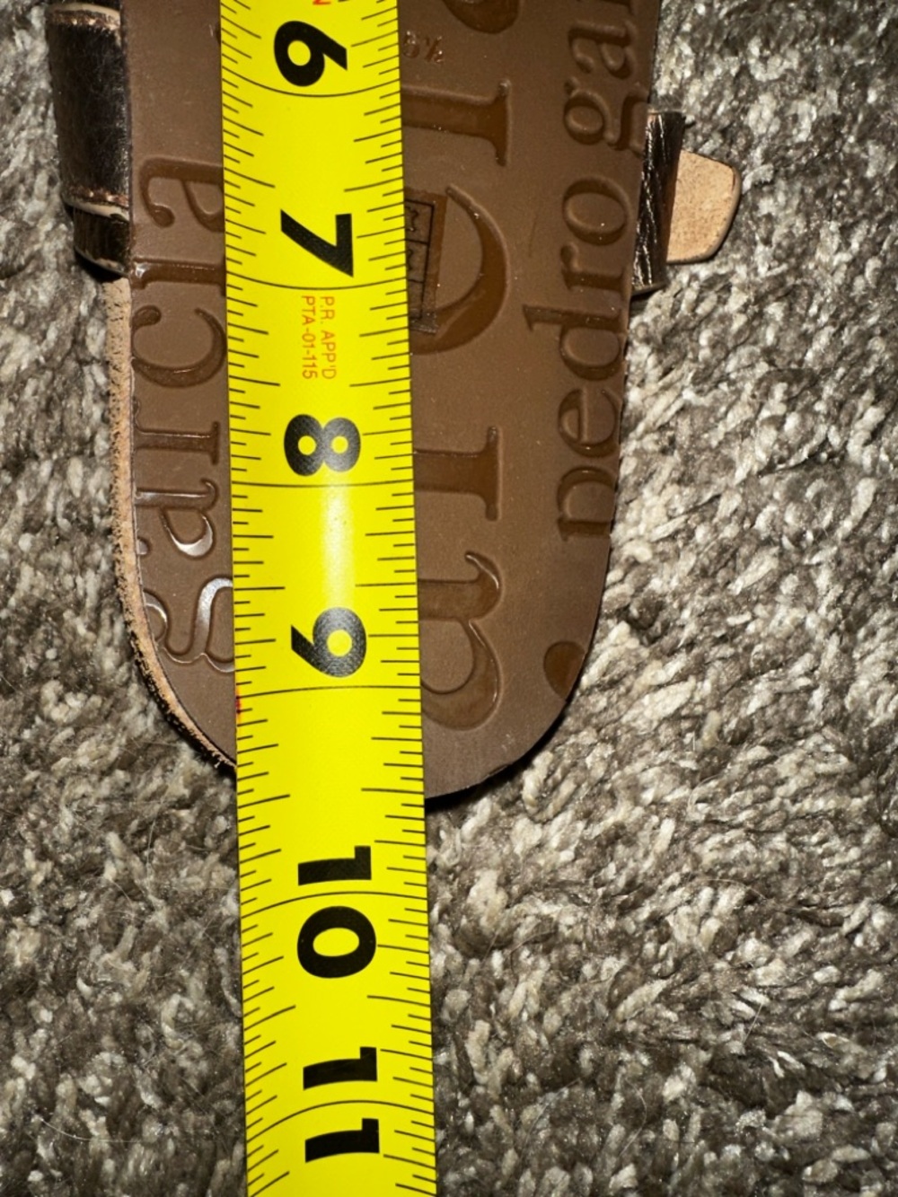 Pedro GARCIA Arielle Snake & Croc Embossed Buckle Slide Sandal In Hazelnut - Picture 14 of 14